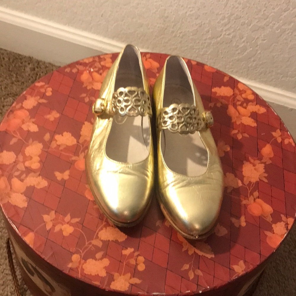 Shoe Be Doo Girls Gold Shoes
